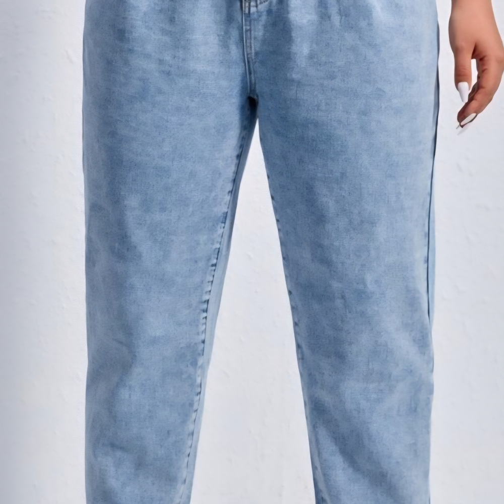 SHEIN Light Blue Boyfriend Jeans